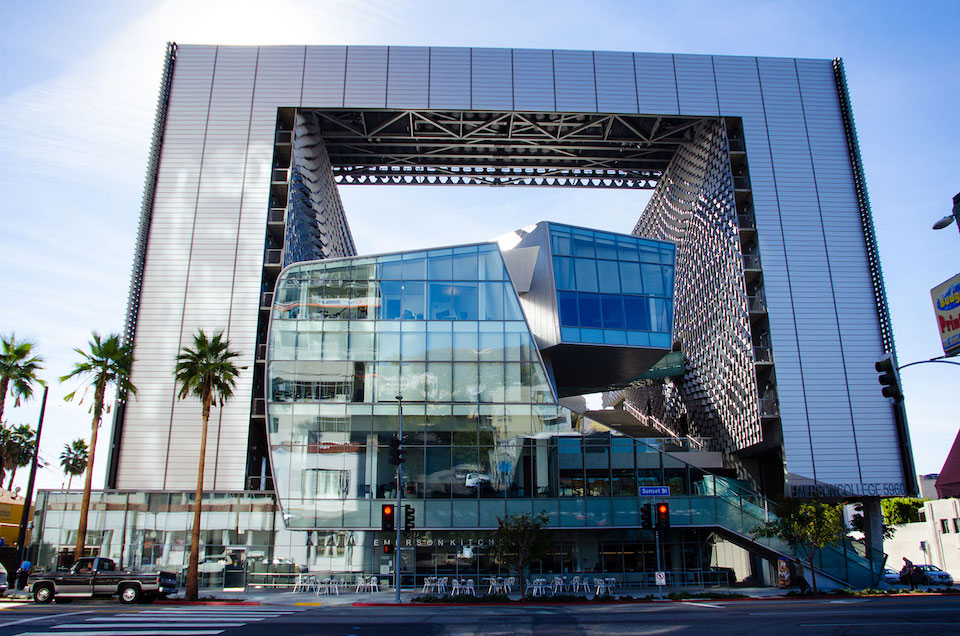exterior of the Emerson Los Angeles building in daylight